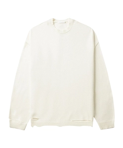 Ripped Crew Neck Sweater