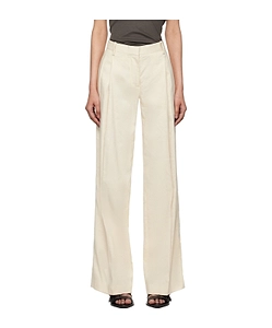 Pleated Wide-Leg Trousers