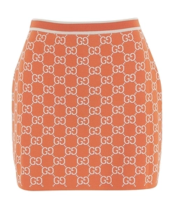 Gucci Monogrammed Knit Skirt