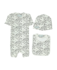 Fish-Print Baby Set