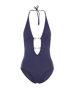 Gucci Horsebit Detailed One-Piece Swimsuit