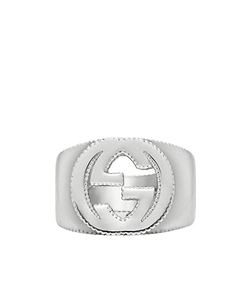 Interlocking G Ring In Silver