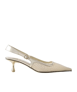 Jimmy Choo Amel 50 Embellished Slingbacks