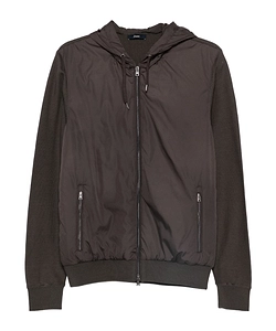 Herno Zip-Up Hooded Drawstring Jacket
