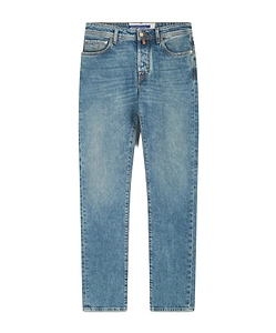 Jacob Cohen Logo Patch Straight-Leg Jeans