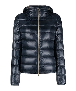 Zip-Up Hooded Down Jacket