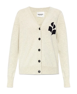 Isabel Marant ÉToile Karin Logo Intarsia Knitted Cardigan