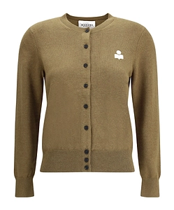 Isabel Marant ÉToile Logo-Embroidered Knitted Cardigan