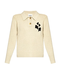 Isabel Marant ÉToile Nola Logo Intarsia Polo Jumper