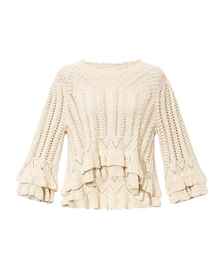 Isabel Marant ÉToile Norma Ruffled Knit Sweater