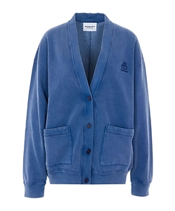 Isabel Marant ÉToile V-Neck Button-Up Sweatshirt