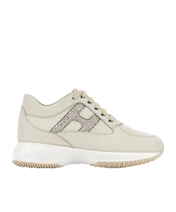 Hogan Embellished Lace-Up Sneakers