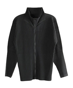 Homme Plissé Issey Miyake Pleated Basics Zip-Up Cardigan