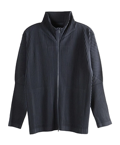 Homme Plissé Issey Miyake Pleated Basics Zip-Up Cardigan