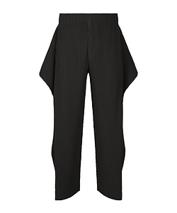 Pleated Cropped Trousers
