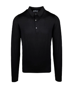 John Smedley Bradwell Long-Sleeve Polo Shirt