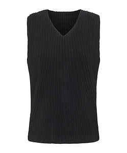Pleated V-Necked Top