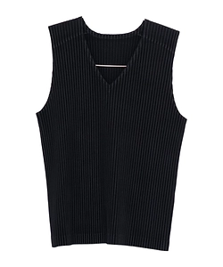 V-Neck Pleated Top