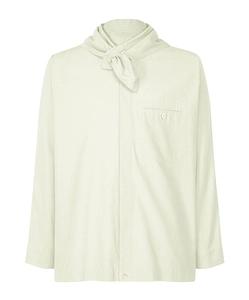 Long-Sleeve Scarf Shirt