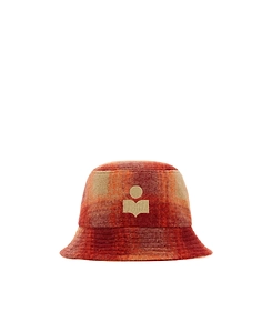 Isabel Marant Logo Embroidered Checked Bucked Hat