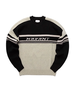 Isabel Marant Logo Intarsia-Knit Crewneck Jumper