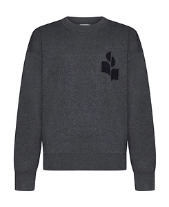 Isabel Marant Logo Intarsia Knitted Crewneck Jumper