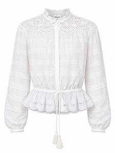 Isabel Marant Polly Floral Lace Blouse