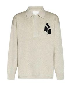 Isabel Marant	Polo-Collared Knitted Jumper