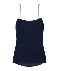Jacquemus Draped Polka-Dot Motif Tank Top