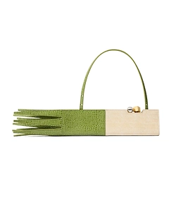 Jacquemus The Poireau Embossed Clutch Bag
