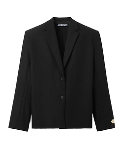 Single-Breasted Wool Blazer