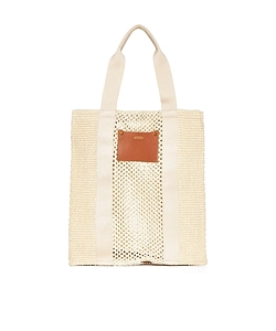 Isabel Marant Striped Woven Top Handle Bag