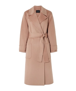 Belted Double-Breasted Coat
