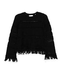 Isabel Marant ÉToile Crewneck Fringed Jumper