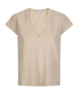 James Perse Deep V-Neck Short-Sleeve T-Shirt
