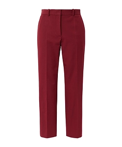 Coleman Cropped Stretch-Twill Straight-Leg Pants