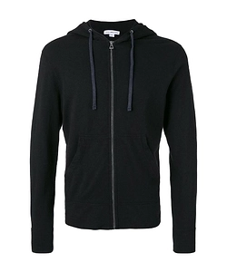 James Perse Vintage French Terry Zip-Up Hoodie