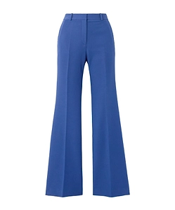 Cotton-Blend Straight-Leg Pants