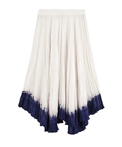 Crinkled Midi Skirt