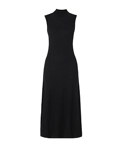 Gradient Stitch High Neck Dress