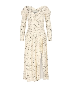 Isabel Marant X Giovana Off-Shoulder Slit Detailed Dress