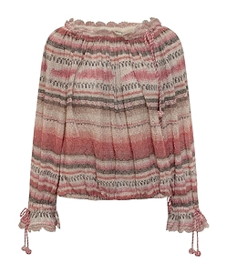 Isabel Marant Nalyna Smocked Knit Top