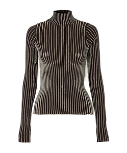 Long-Sleeved Knitted Shirt