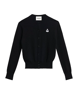 Isabel Marant Logo Embroidered Knitted Cardigan