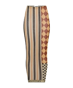 Patchwork Printed Maxi Skirt
