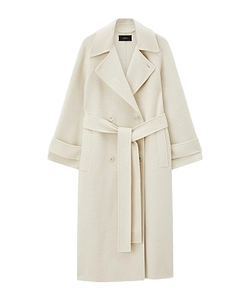Navarre Linear Double Face Wool Coat