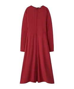Long-Sleeve Midi Dress