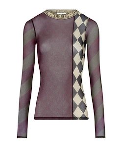 Patchwork Long-Sleeves Top
