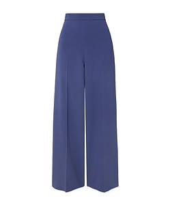 Pleated Wide-Leg Track Pants