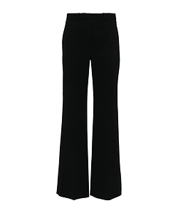 Pressed-Crease Flared Trousers